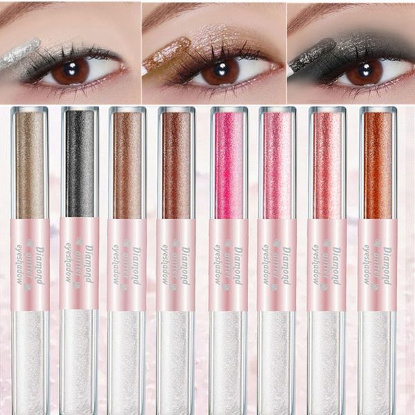 

8 color makeup eye shadow metal glow liquid eyeshadow glitter diamond eye shadow