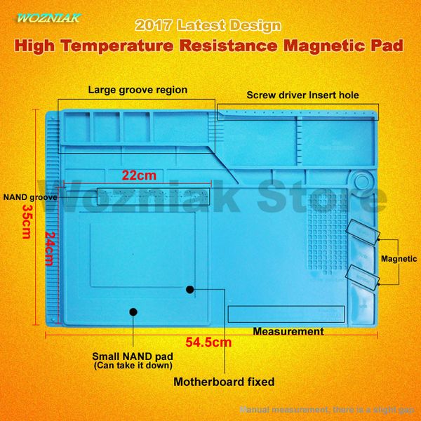 

wozniak big high temperature resistance air gun work maintenance tools pad magnetic screw storage bilayer mat