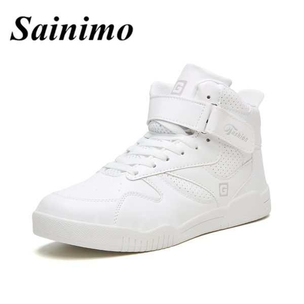 

nice sneakers men casual shoes men super star boots superstar hip hop shoes high tenis masculino adulto, Black