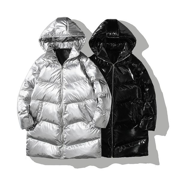 

winter plus size 5xl thicken warm cotton-padded jackets fur hooded, Black