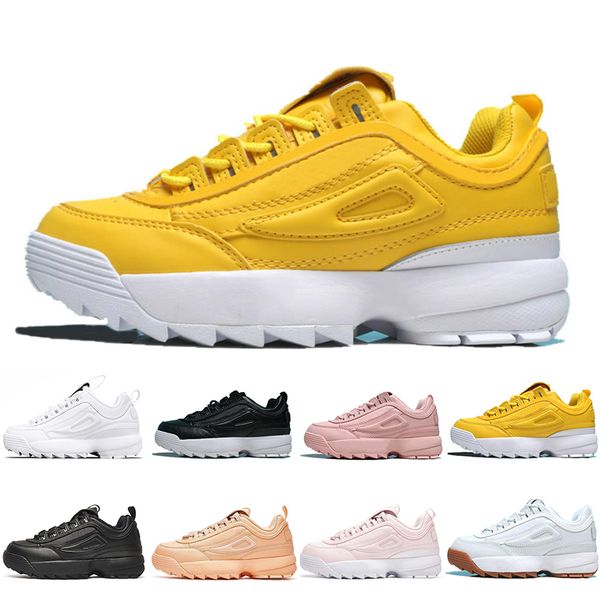 

2019 designer disruptors casual shoes triple white black yellow pink women men special section sports sneaker increased jogging