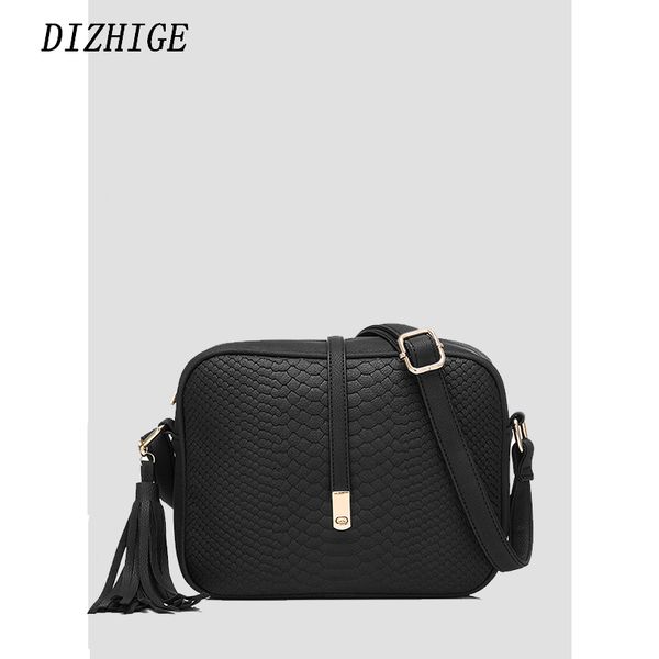 

dizhige small shoulder bag for women messenger bags ladies retro pu leather handbag purse with tassels female crossbody bag