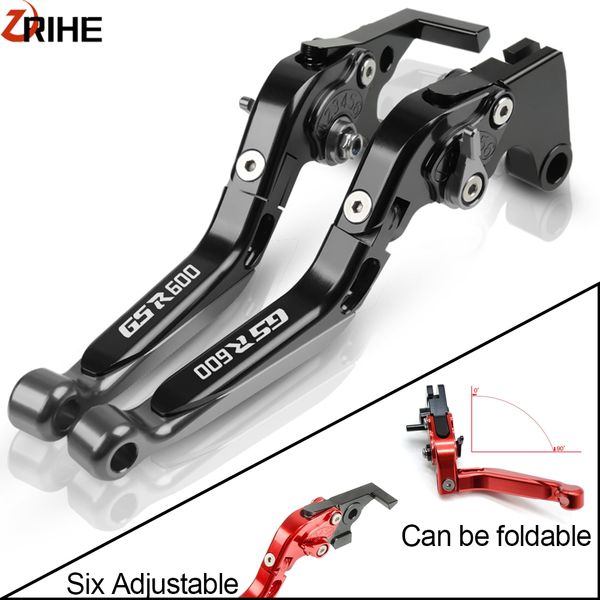 

new motorcycle clutch brake lever cnc aluminum extendable adjustable foldable leversfor gsr600 gsr600 2006 2007 2008-2011