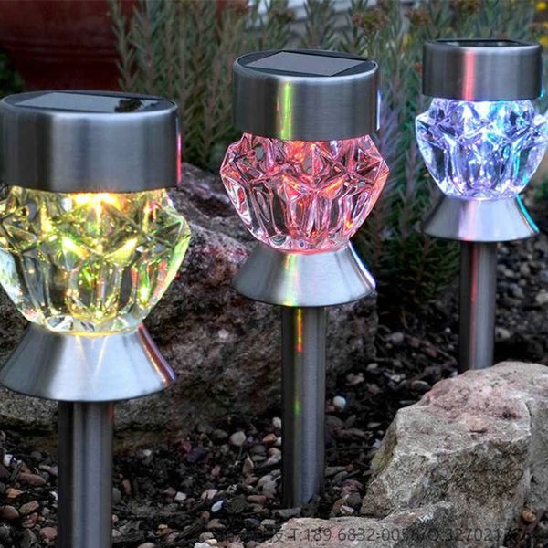

new solar lawn lamp diamond,led landscape lamp, solar light holiday ,light solar garden decorative lights use garden park outdoor