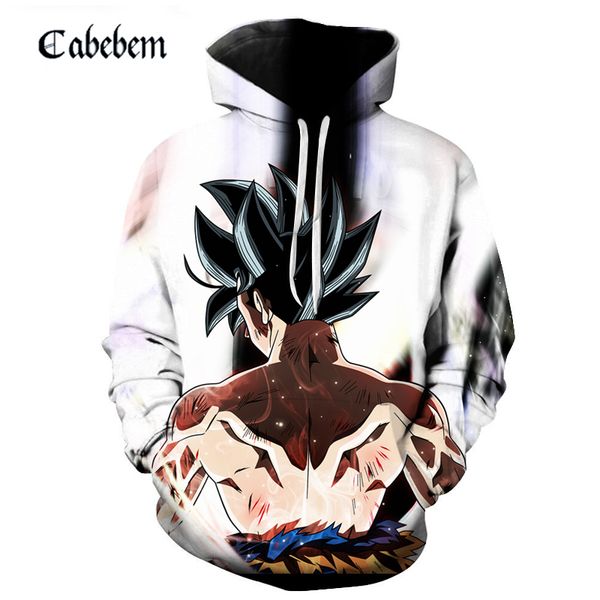 

2019 goku 3d hoodie men hoody printed tracksuit anime sweatshirt groot coat streatwear pullover dropship, Black