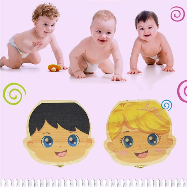 

colored painting baby tooth box storage for children save milk teeth boys girls image wooden organizer deciduous teeth boxes creative 2020