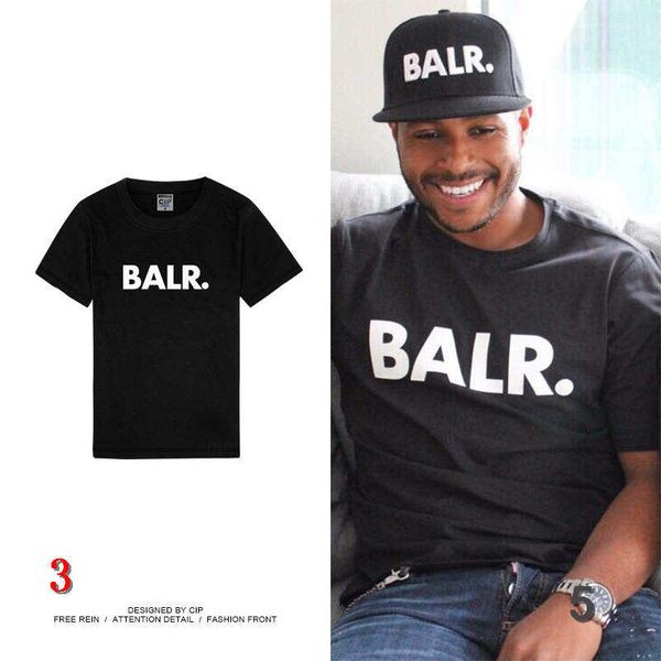 

mens womens designer t shirts balr brand letters print solid color shirts luxury street wear t shirts asian size s-3xl#5, White;black