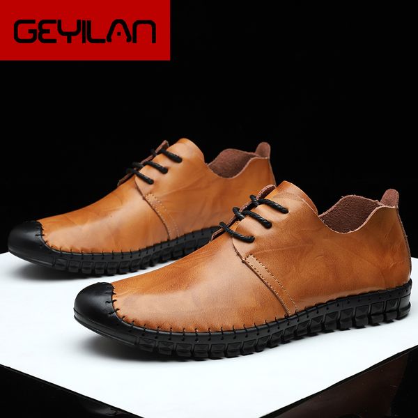 

british style male loafers genuine leather men shoes handmade vintage loafers male moccasins flat casual shoes men hc-613, Black