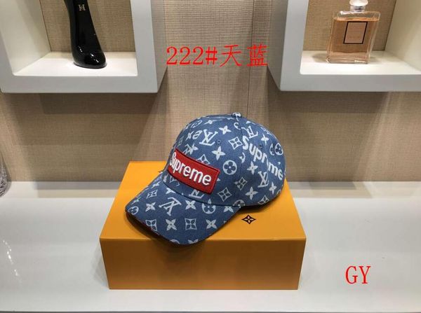 

2019 new luxury cap cap popular cotton baseball cap men's and women's classic designers delivery 09, Blue;gray