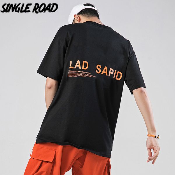 

singleroad человека tshirt мужчины 2020 лето крупногабаритные печати хлопок hip hop harajuku tshirt мужской японский streetwear t shirt men, White;black