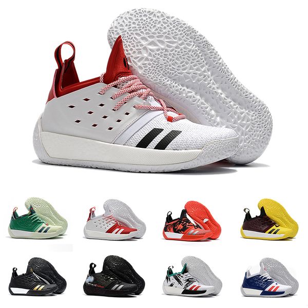 

2019 james harden vol.2 basketball shoes for men fashion black white red green orange blue grey brown wine sports sneakers