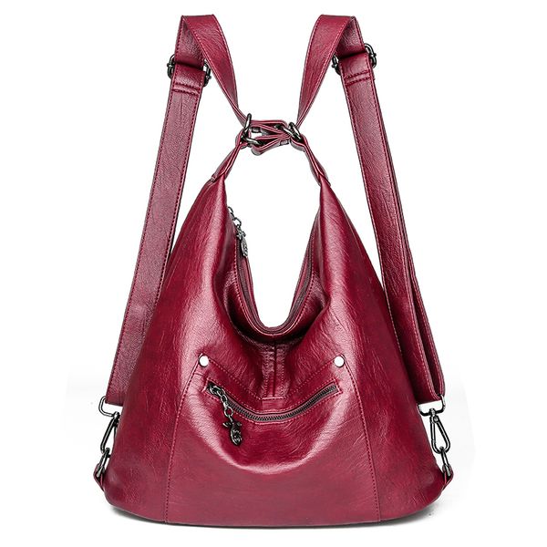 

fashionable ladies backpack temperament european style can be shouldered soft and comfortable backpack