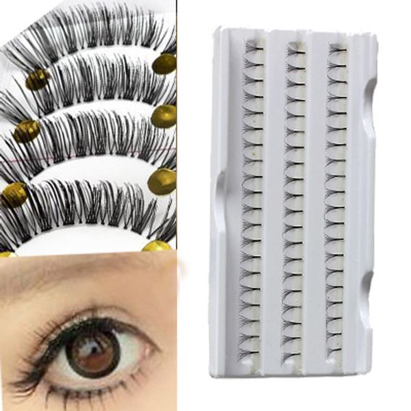 

60 pcs/set false eyelash cluster eyes makeup eye lashes extension tray nshopping