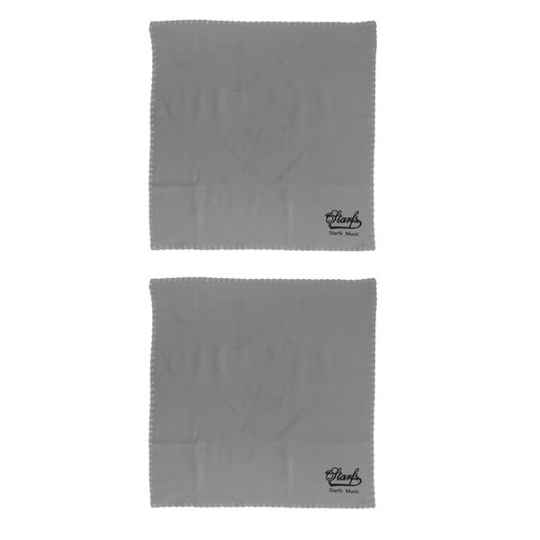 

2 pcs musical instrument clarinet /flute /saxophone cleaning towel gray
