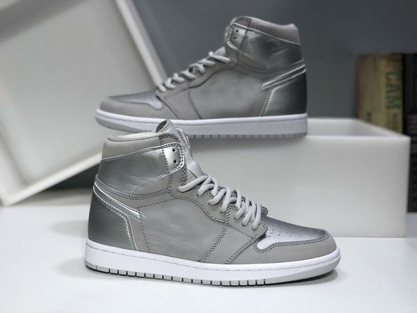 

оптовая 2020 1 high og baskteball обувь япония серый люкс спортивная обувь лучшие качества кроссовки dc1788-029 размер 36-46