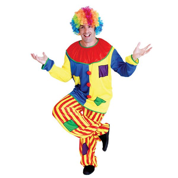 men naughty patch circus clown costume halloween purim party carnival mardi...