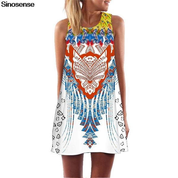

Multi Colors Floral Printed Vintage Women Dress Sleeveless Summer Sleeveless Chiffon Dress Casual Boho Style Short Beach Party Mini Dresses