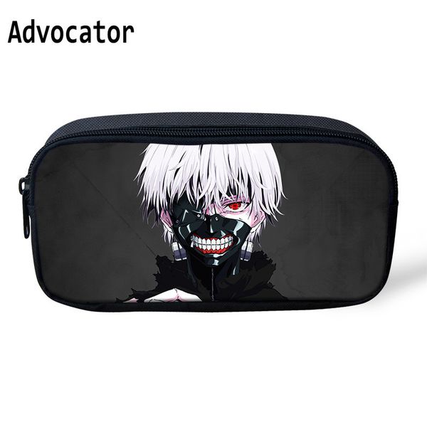 

advocator cartoon tokyo ghoul primary printing pen bag for children makeup case professional student school pencil bag organizer