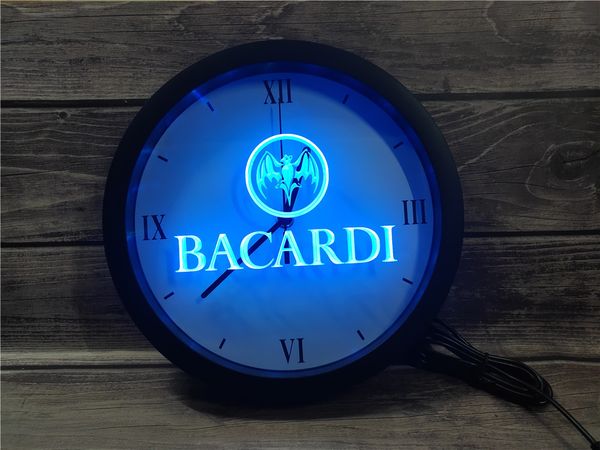 0a023 Bacardi Banner Flag App Rgb Led Neon Light Signs Wall