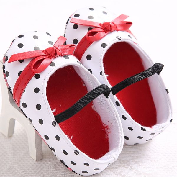 

foreign trade 0-1 year old female baby spring and autumn bow princess baby toddler shoes