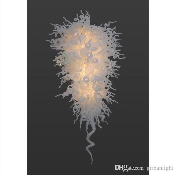 

modern white murano glass led chandelier art designed home decor art blown glass italy designed chandelier