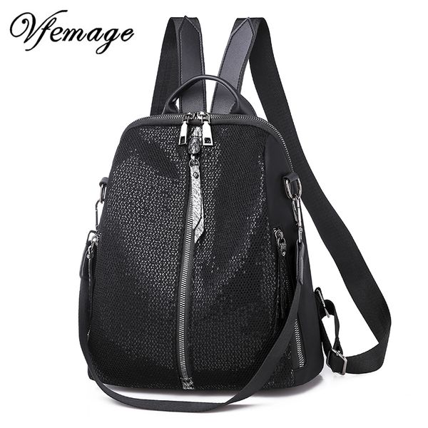 

vfemage multifunction bags women oxford bagpack female small backpacks cool school bag for teenager girls mochila sac a dos 2019