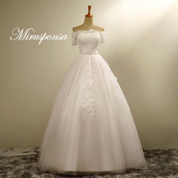 

великолепная -плеча белые линии, свадебные платья с рукавами кружева аппликации уникальные свадебные платья с бисером sash свадебное платье, White