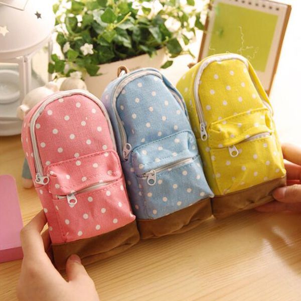 

kawaii stationery storage box canvas pen bag mini satchel pencil case purse pen holder organizer handbag school supply papeleria