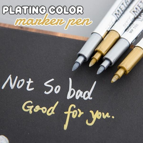 

assorted colored metallic permanent paint markers pens metallic marker pens 10ml metal marker paint pen safety and environmental