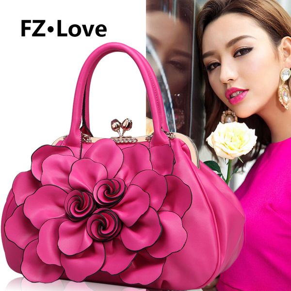 

women's tote bag rose flower bags wedding handbag for ladies crossbody bag handle purse diamonds evening party shoulder bags