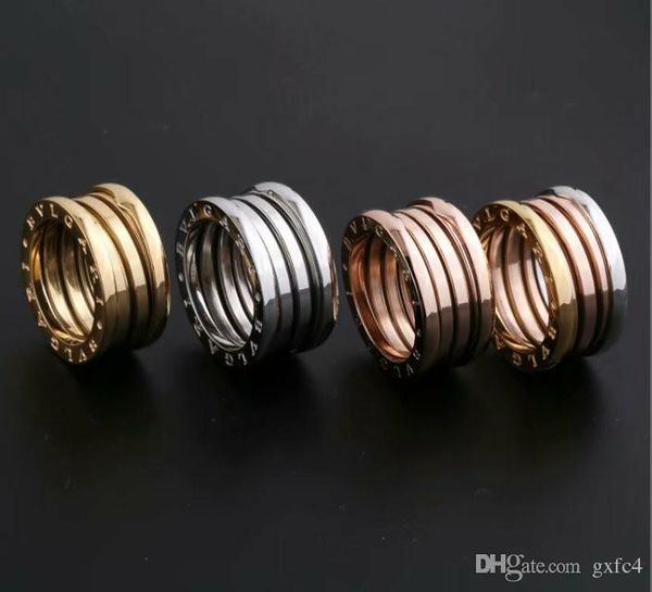 

New ver ion titanium teel hollow pring ring for women men bulgaria wedding engagement ring fine jewelry never fade