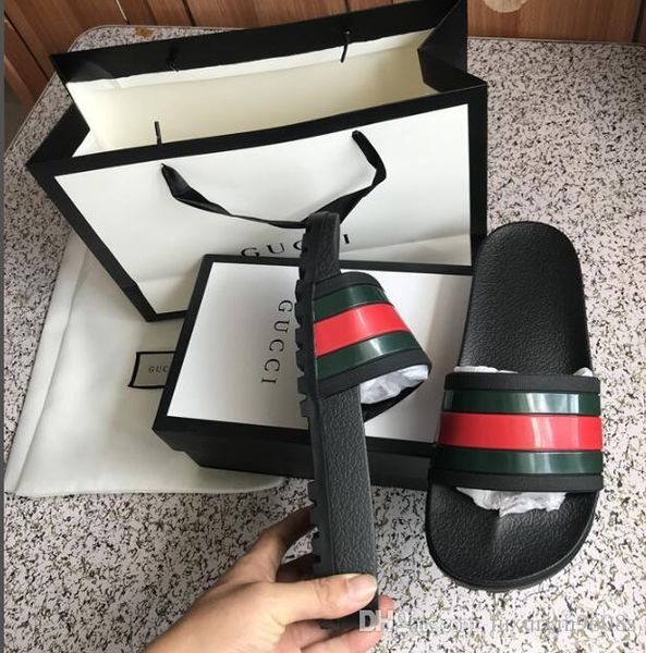 

Pari brand flat andal with box du t bag lipper de igner hoe loafer fa hion flip flop boot neaker 03, Black