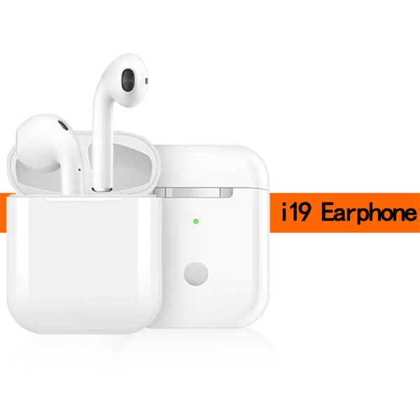 

i19 wireless touch upgrade version Earphones 5.0 Bluetooth microphone TWS headset support wireless charging for iPhone / Android / Windows