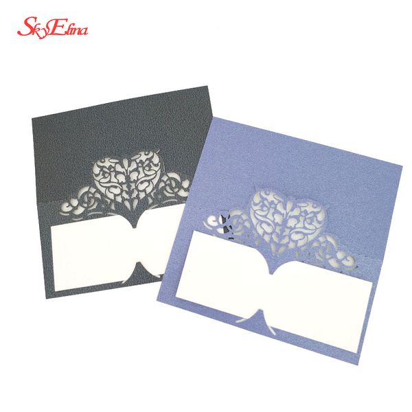 

10/50/100pcs table cards laser cut paper vine seat cards for name place wedding party favors decoration 8z
