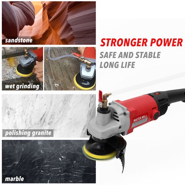 

профессиональный 1400w полировальная машина камень бетон мрамор гранит полировщик водяной мельницы угловой шлифовальный станок 7 переменных