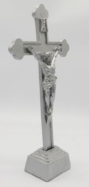

12 inch resin cross stand with crucifix religious figure jesus cross crucifix figurine sy-1208g/s