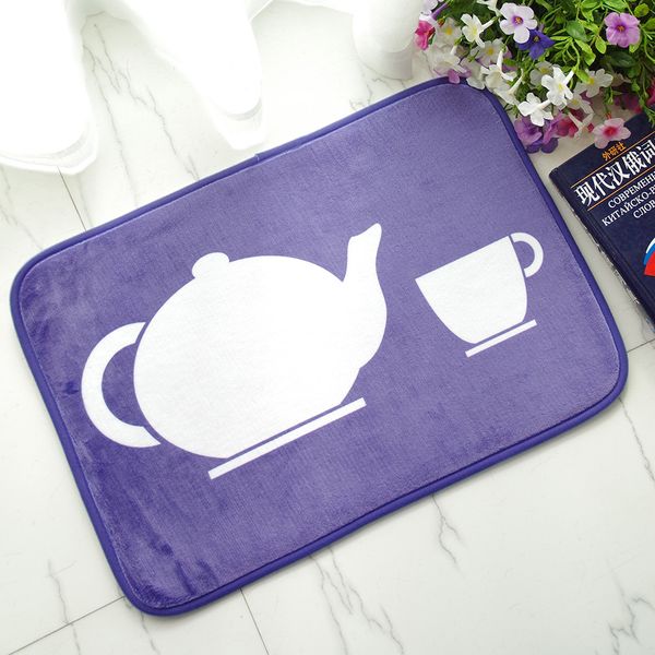

water absorption bathroom mat flannel living room floor mats kitchen carpet anti-slip bath rug doormat hall rugs