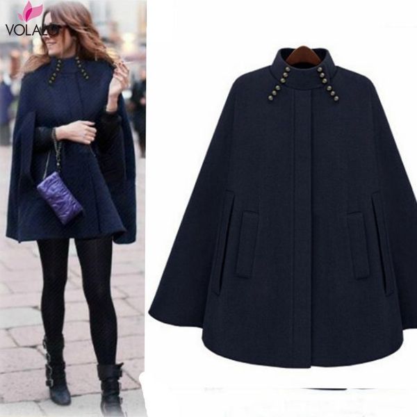 

spring autumn 2018 new women's clothing han edition cape fur coat in europe and the cape coat long paragraph female, Black