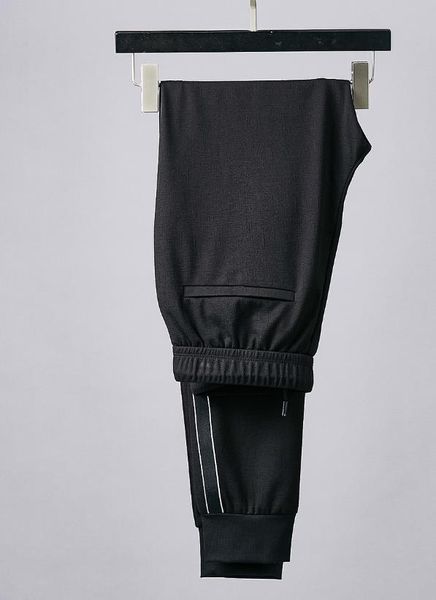 

mens designer new casual comfort breathable with logo man pants fashion trend boutique men trousers, Black