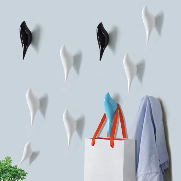 

1pc bird shape hanging door wall mount hook hanger decorative coat storage rack