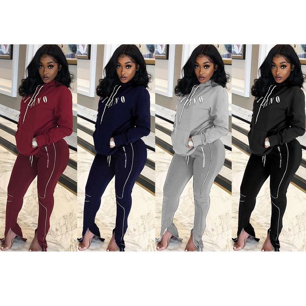 

spring &autumn women tracksuits fashion hoodie long sleeve casual sport two-piece suit crop hoodie +pants, Gray