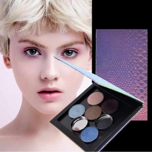 Fischschuppen Leere Magnetische Palette Nachfüllen Lidschatten Erröten DIY Tragbare Schönheit Pigment Make-Up Kosmetische Lagerung Werkzeuge Leere Box