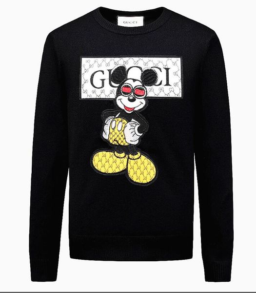

2019 mens brand sweaters pullover brand mens sweater snake embroidery knitwear long sleeve brand sweater winter mens clothing crew, White;black