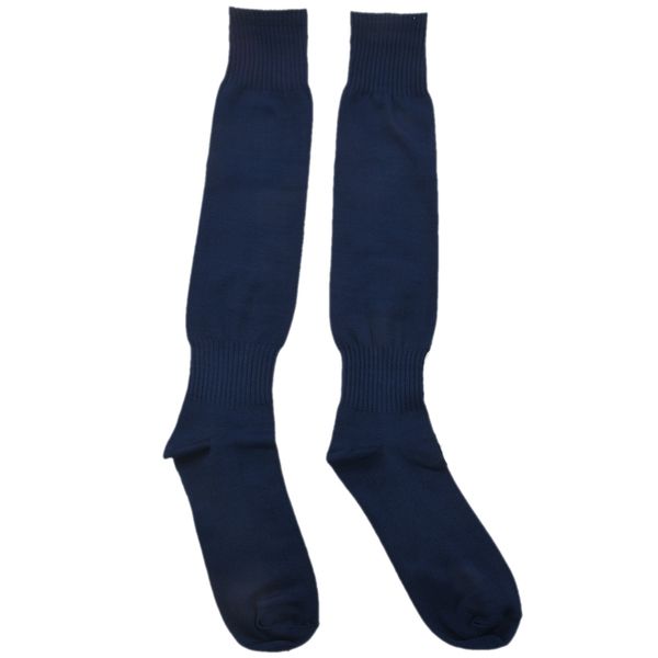 

men's sports baseball hockey soccer socks long high sock (navy blue, Black