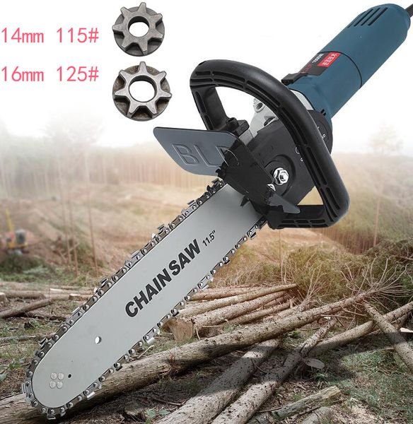 

115#portable cutting machine modification household electric woodworking chainsaw logging portable chain saw woodmill chain saw