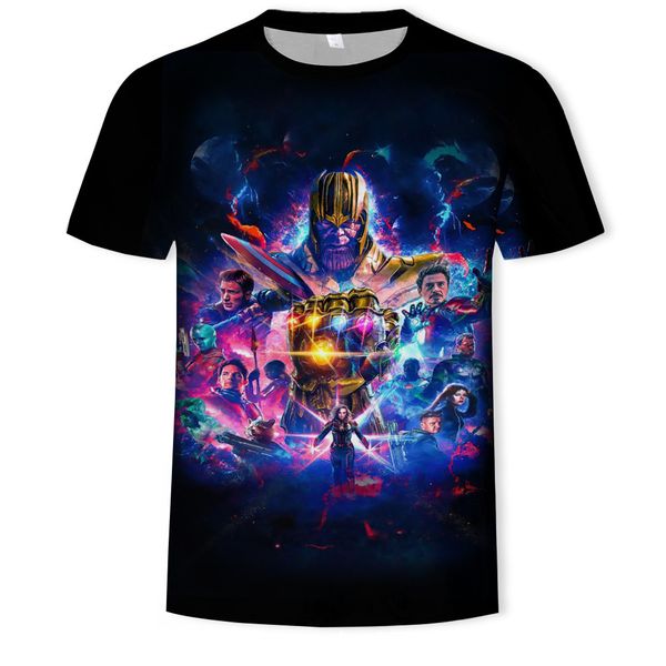 

mens designer american movie marvel avengers printed short-sleeved t-shirt wear, White;black