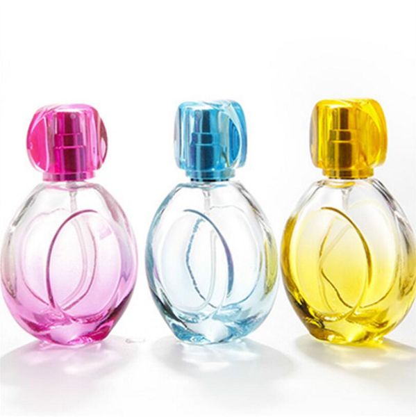 

100pcs fashion 30ml colorful glass perfume bottle empty perfume bottles colored spray bottles new