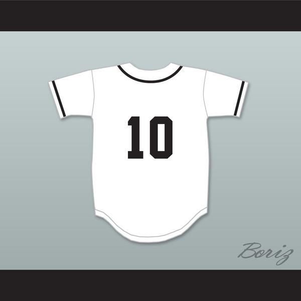 

Robert Wuhl 10 Salamanders Baseball Jersey 1st Annual Rock N' Jock Diamond Derby 1990.