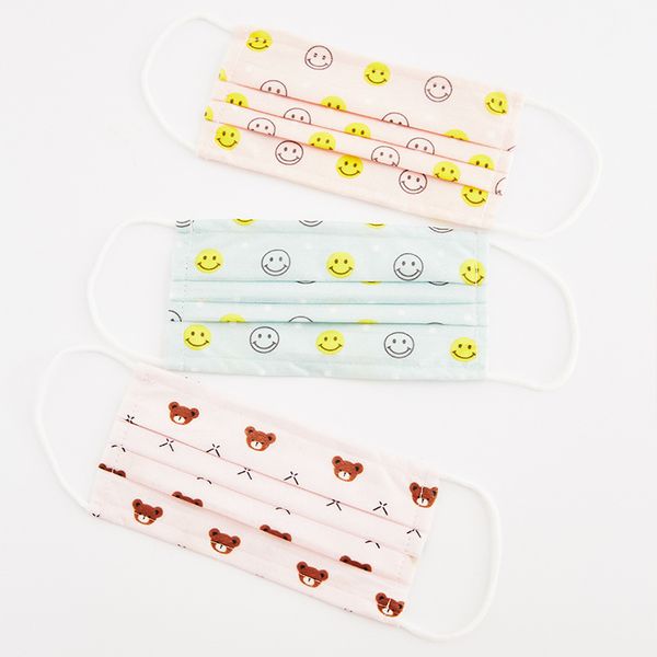 

kids children child boys girls 50pcs disposable c-virus anti facial corona dental virus filter masks mouth face mask cartoon