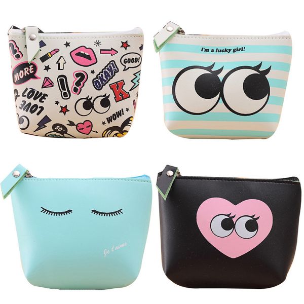 

women coin purse girls cute fashion ladies kids mini wallet bag change pouch key holder small money bag, Red;black